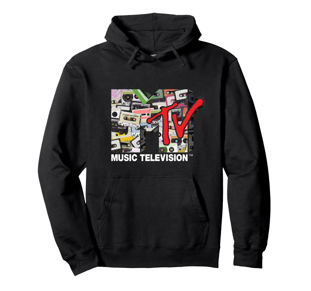 Logo 80S Cassette Tapes Remix Hoodie - Trendy Graphic for Adults - T-Shirt, Sweatshirt, Hoodie