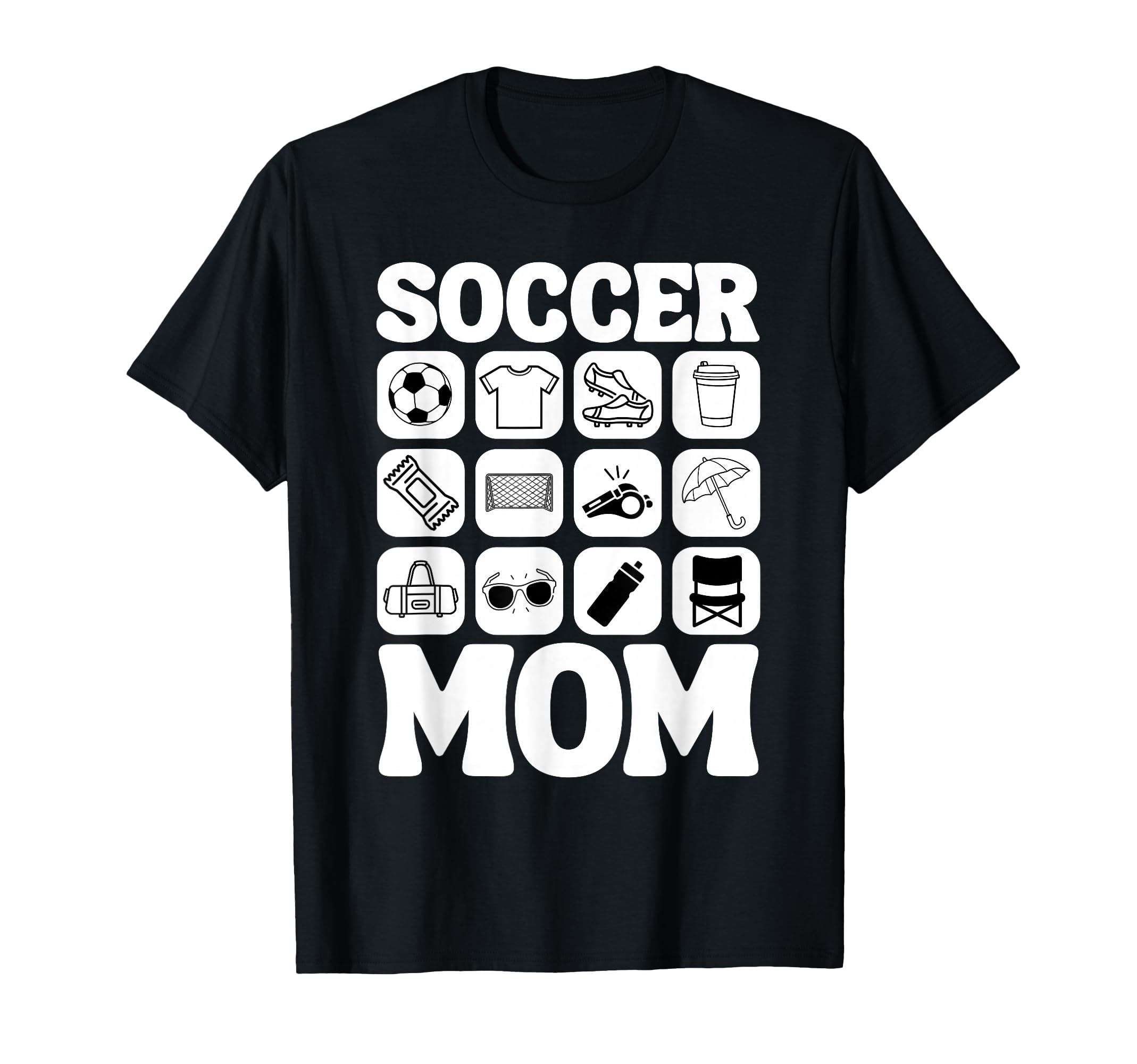Soccer Mom Icons Soccer T-Shirt - Trendy Graphic for Adults - T-Shirt, Sweatshirt, Hoodie