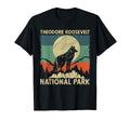 Wolf Theodore Roosevelt National Park T-Shirt - Graphic Print Unisex - T-Shirt, Sweatshirt, Hoodie