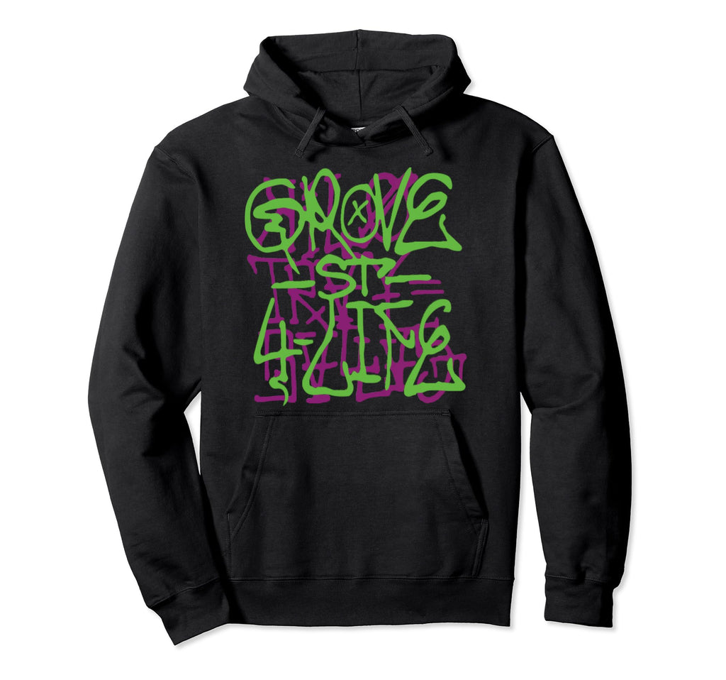 Old School Colorful Graffiti Grove Hoodie - Novelty Apparel for Adults - T-Shirt, Sweatshirt, Hoodie