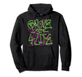 Old School Colorful Graffiti Grove Hoodie - Novelty Apparel for Adults - T-Shirt, Sweatshirt, Hoodie