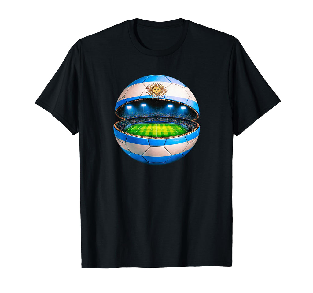 Argentine Flag Soccer Stadium Inside T-Shirt - Novelty Apparel for Adults - T-Shirt, Sweatshirt, Hoodie