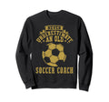 Never Underestimate Old Soccer Coach Sweatshirt - Minimalist Print Unisex - T-Shirt, Sweatshirt, Hoodie