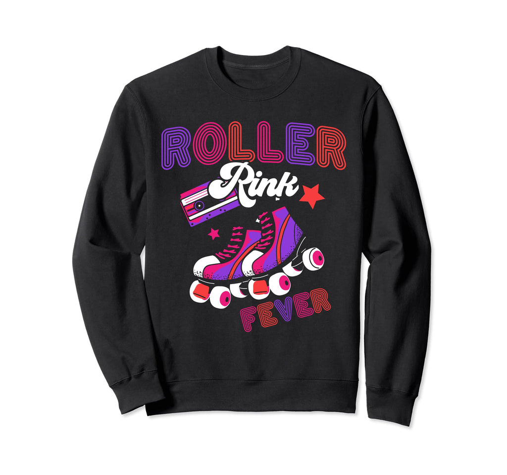 Roller Skates Roller Rink Fever Sweatshirt - Trendy Graphic for Adults - T-Shirt, Sweatshirt, Hoodie