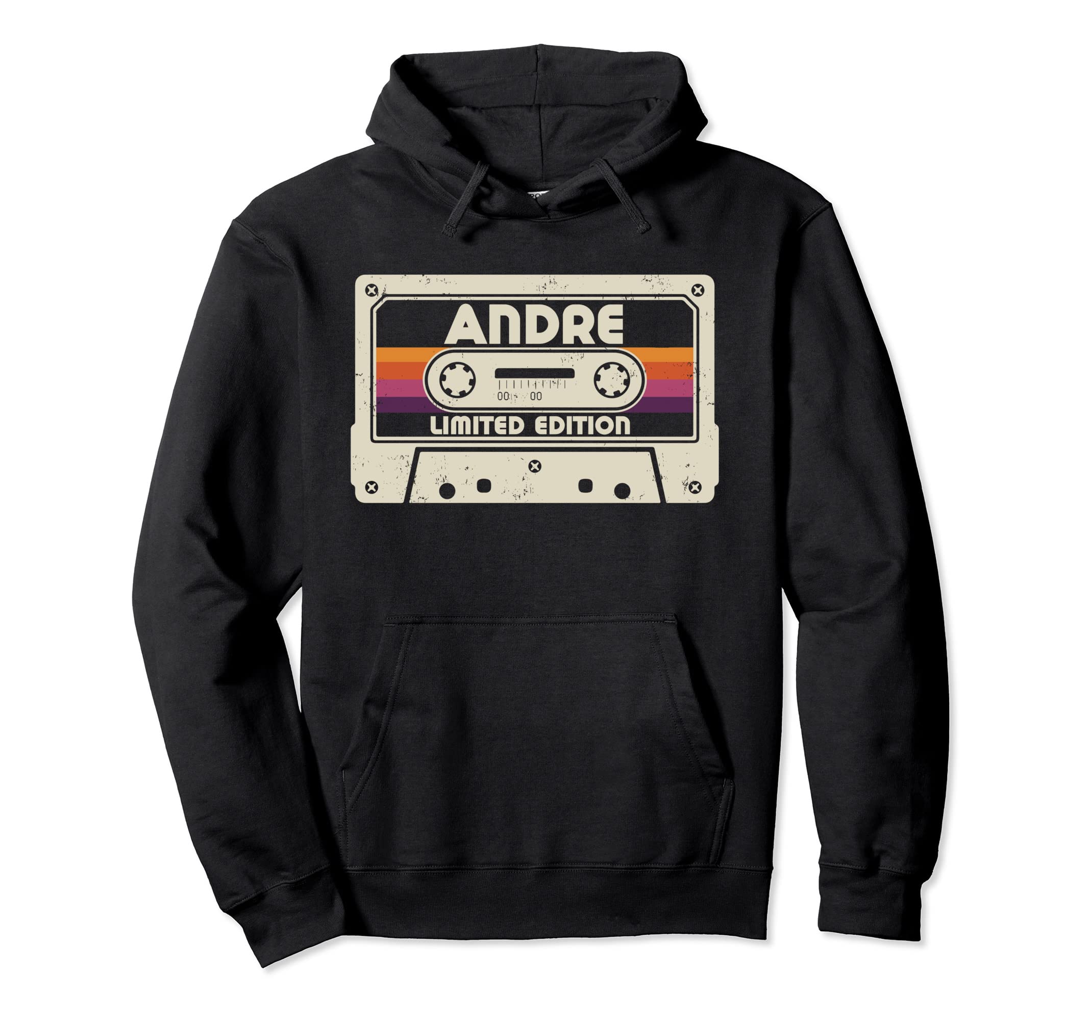 Andre First Name Cassette Tape Hoodie - Graphic Print Unisex - T-Shirt, Sweatshirt, Hoodie