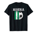 Nigeria Flag Soccer Futbol Football T-Shirt - Novelty Apparel for Adults - T-Shirt, Sweatshirt, Hoodie