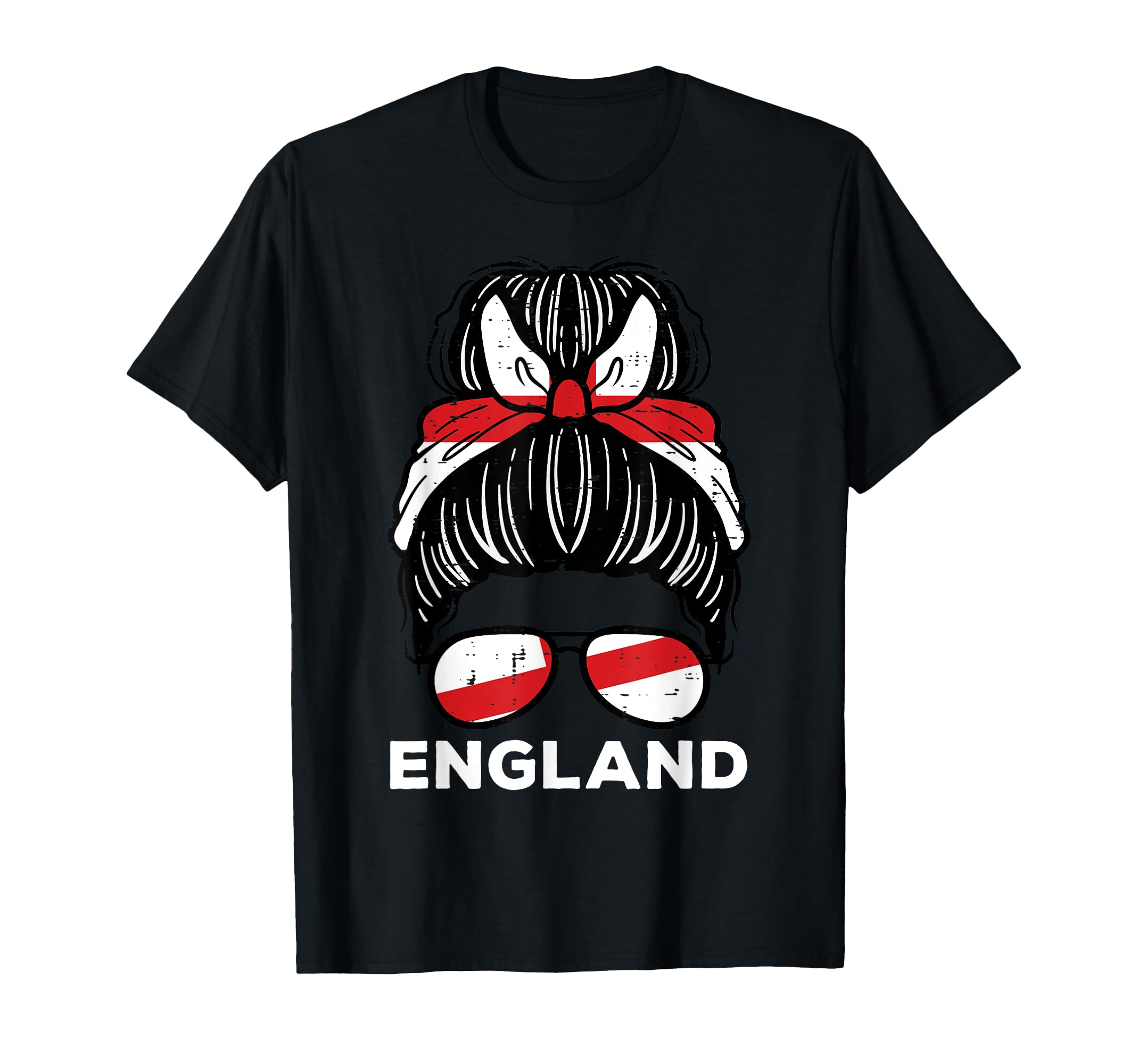 England Flag English Hairbun Football T-Shirt - Streetwear Style Men Women - T-Shirt, Sweatshirt, Hoodie