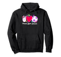 Peace Love Soccer Soccer Game Soccer Hoodie - Graphic Print Men Women - T-Shirt, Sweatshirt, Hoodie