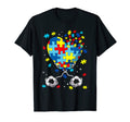Puzzle Pieces Heart Soccer Lover T-Shirt - Minimalist Print for Adults - T-Shirt, Sweatshirt, Hoodie