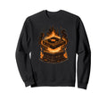 Fire Beats Turntable Flames Dj Sweatshirt - Fun Novelty Design Men Women - T-Shirt, Sweatshirt, Hoodie