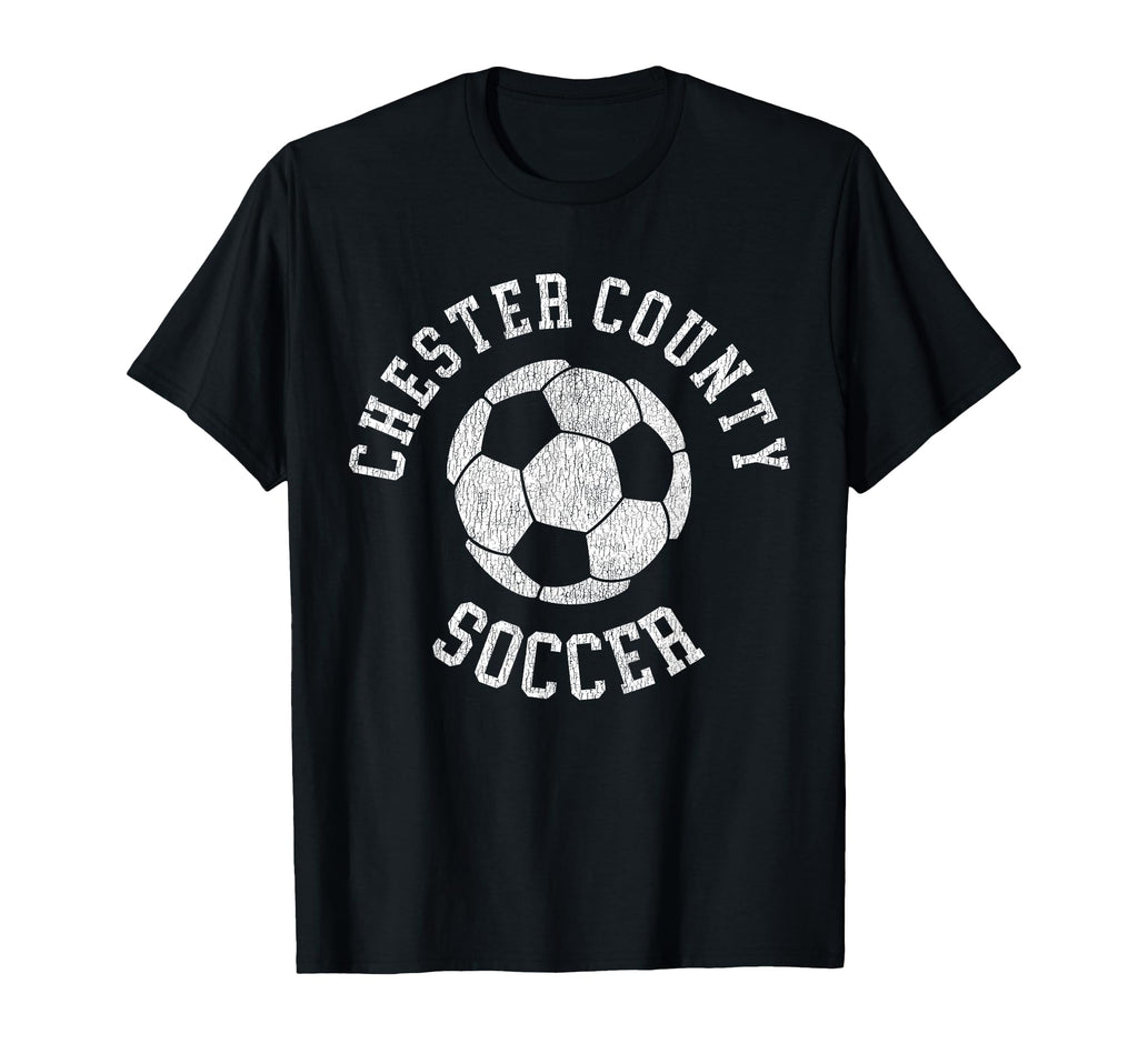 Chester County Soccer Distressed 90S T-Shirt - Trendy Graphic for Adults - T-Shirt, Sweatshirt, Hoodie