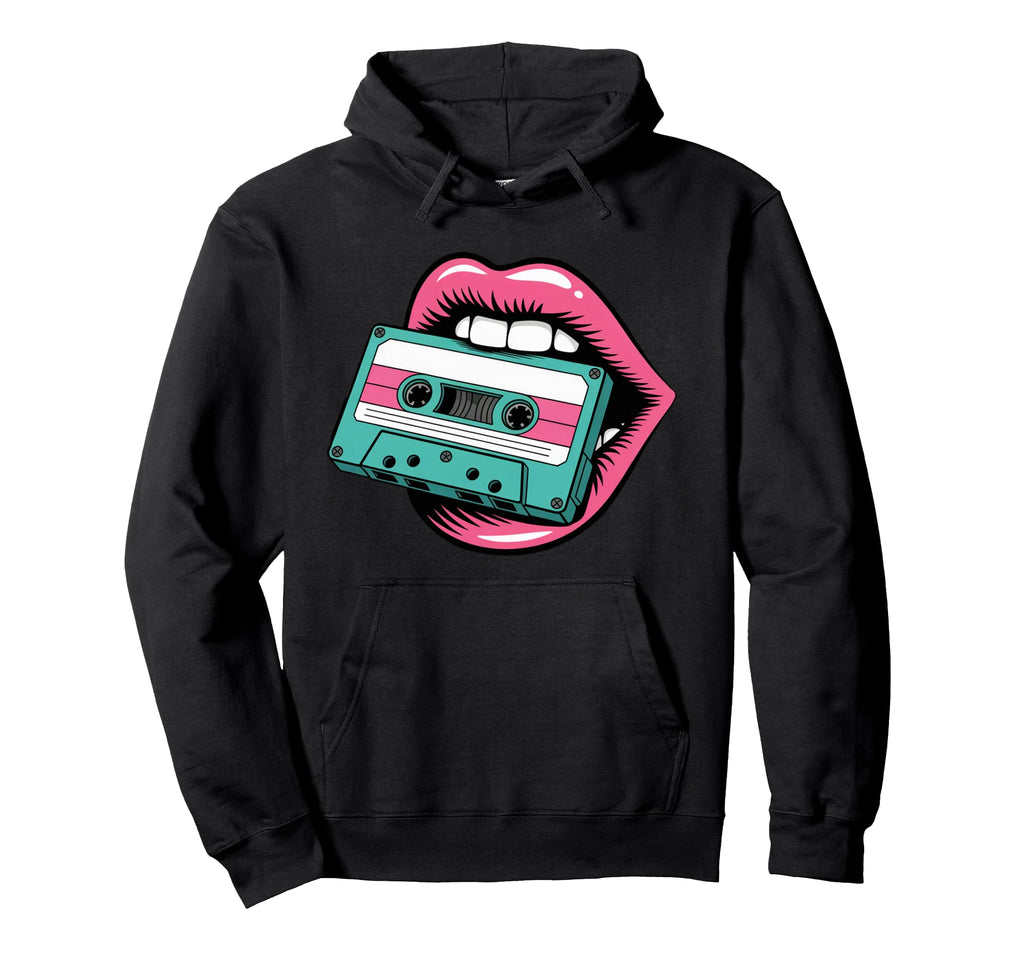 Nostalgic 80S And 90S Vibes Vibrant Hoodie - Minimalist Print Men Women - T-Shirt, Sweatshirt, Hoodie