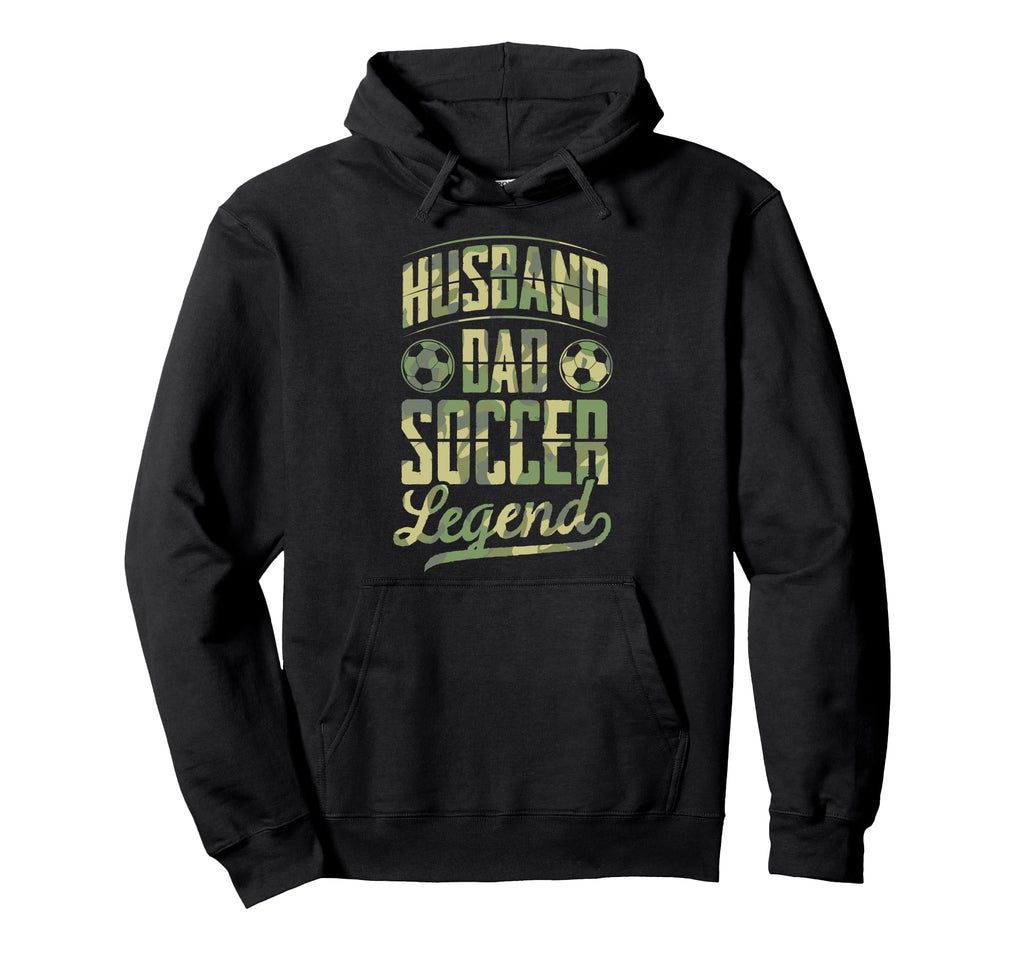 Husband Dad Soccer Legend Soccer Fathers Hoodie - Graphic Print for Adults - T-Shirt, Sweatshirt, Hoodie