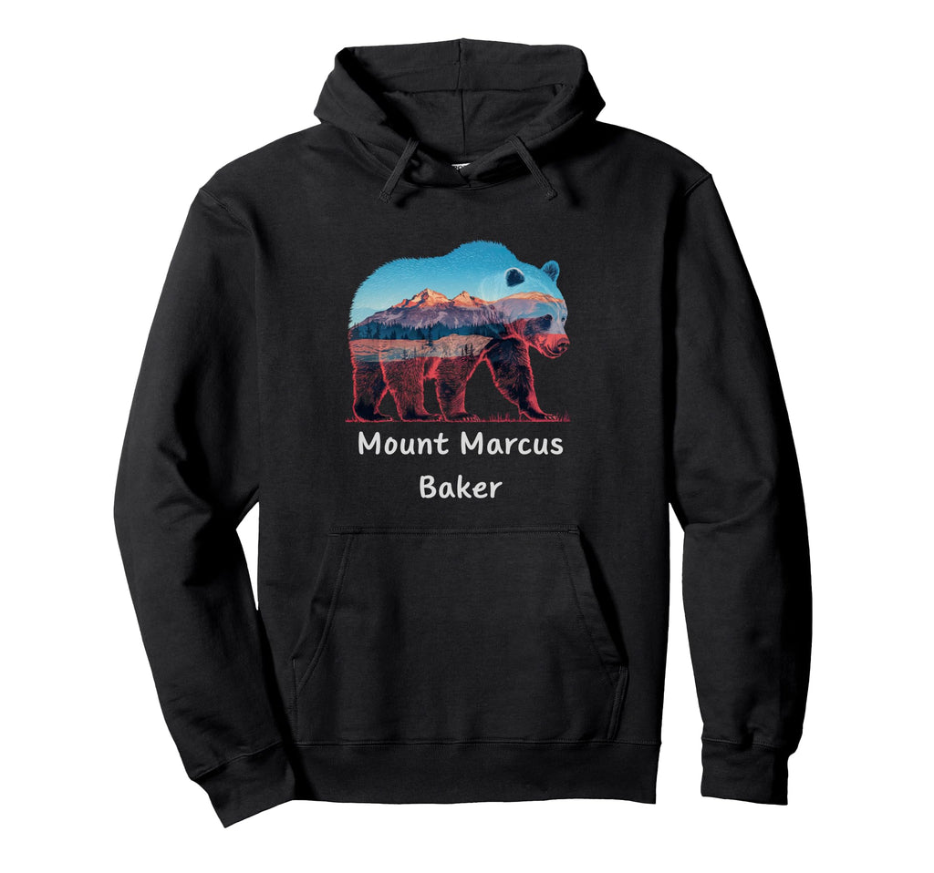 Hiking Camping Mount Marcus Baker Hoodie - Custom Art Print for Adults - T-Shirt, Sweatshirt, Hoodie