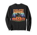 Pixelated Pumpkins Halloween Gaming Sweatshirt - Novelty Apparel Men Women - T-Shirt, Sweatshirt, Hoodie