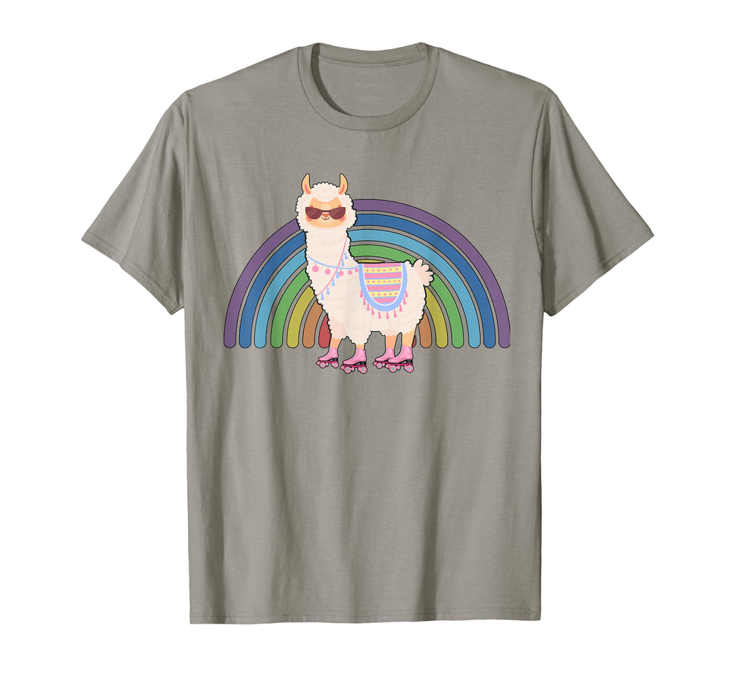 Llama Roller Skate Funny 70S 80S T-Shirt - Casual Everyday Wear for Adults - T-Shirt, Sweatshirt, Hoodie