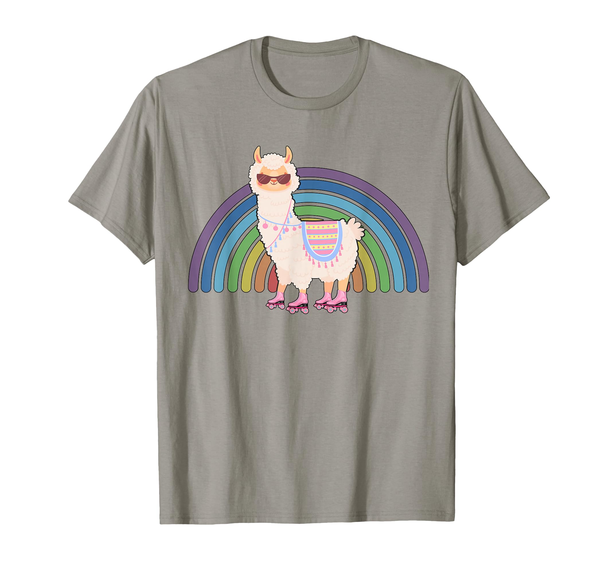 Llama Roller Skate Funny 70S 80S T-Shirt - Casual Everyday Wear for Adults - T-Shirt, Sweatshirt, Hoodie