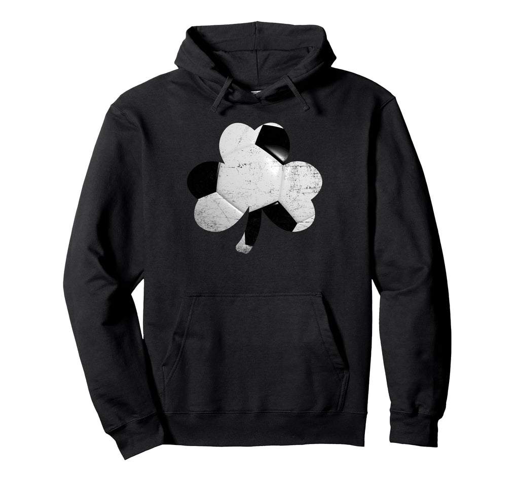 St Patricks Day Shamrock Soccer Hoodie - Casual Everyday Wear Men Women - T-Shirt, Sweatshirt, Hoodie