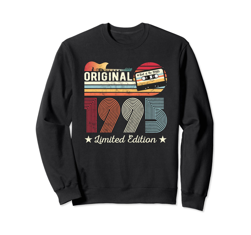 Original 1995 Birthday Guitar Sweatshirt - Custom Art Print for Adults - T-Shirt, Sweatshirt, Hoodie