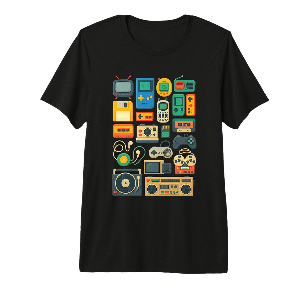 80S 90S Arcade Video Game Gaming Tri T-Shirt - Minimalist Print Men Women - T-Shirt, Sweatshirt, Hoodie