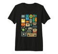 80S 90S Arcade Video Game Gaming Tri T-Shirt - Minimalist Print Men Women - T-Shirt, Sweatshirt, Hoodie