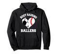 Busy Raising Ballers Soccer Baseball Hoodie - Minimalist Print Unisex - T-Shirt, Sweatshirt, Hoodie