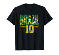 Brazil Football 10 Soccer Lovers T-Shirt - Casual Everyday Wear for Adults - T-Shirt, Sweatshirt, Hoodie