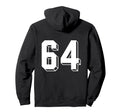 Number 64 Backside 80S 90S Team Hoodie - Aesthetic Graphic Men Women - T-Shirt, Sweatshirt, Hoodie