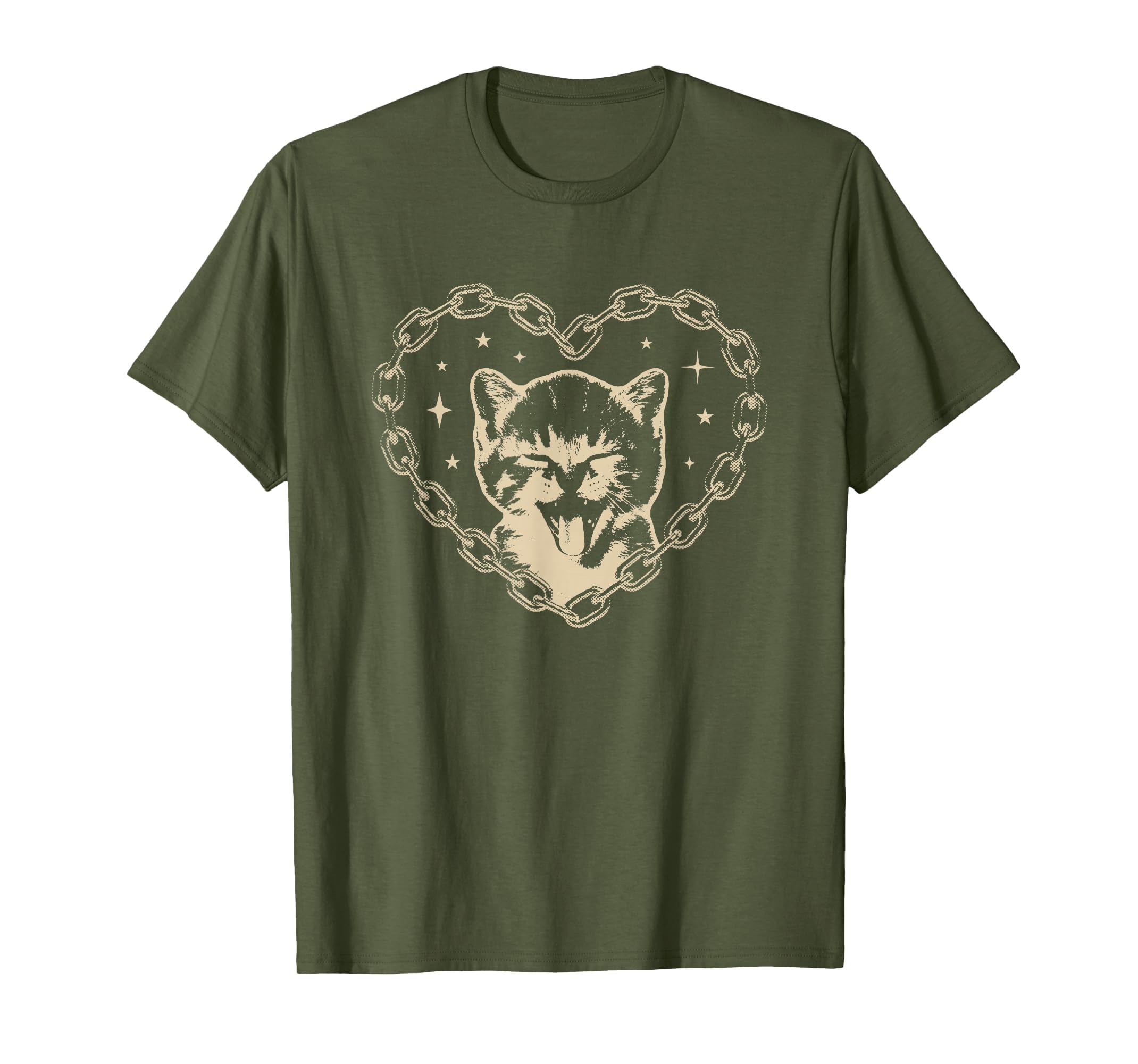 Y2K Cat Heart Emo Goth 90S 2000S T-Shirt - Novelty Apparel Men Women - T-Shirt, Sweatshirt, Hoodie