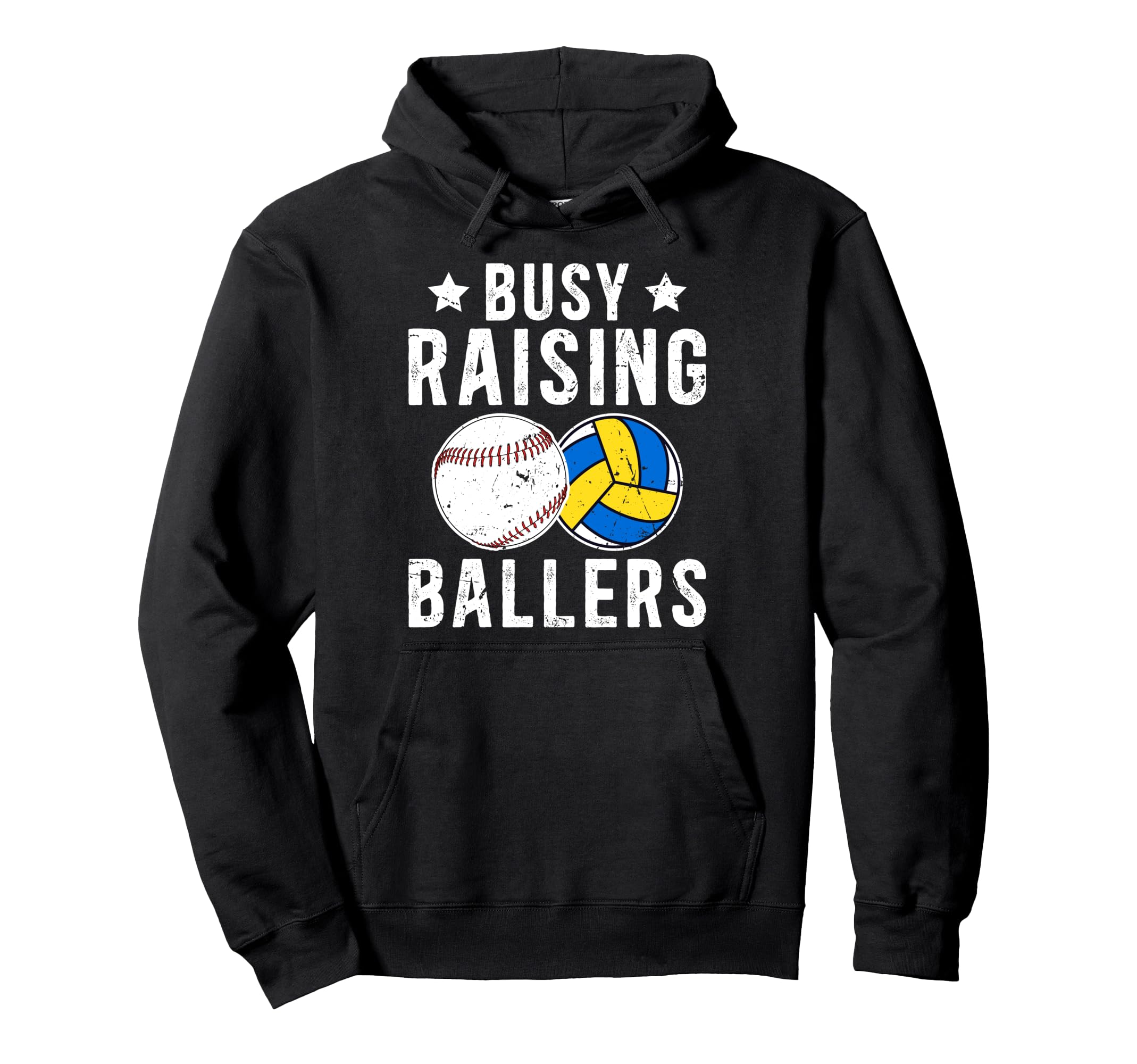 Busy Raising Ballers Volleyball Hoodie - Custom Art Print Men Women - T-Shirt, Sweatshirt, Hoodie