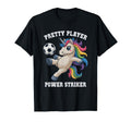 Player Soccer Unicorn Just Who Loves T-Shirt - Custom Art Print Men Women - T-Shirt, Sweatshirt, Hoodie