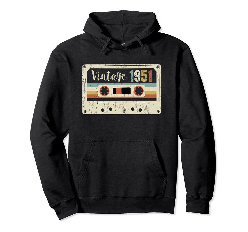 Best 1951 Birthday 1951 Cassette Tape Hoodie - Custom Art Print Men Women - T-Shirt, Sweatshirt, Hoodie