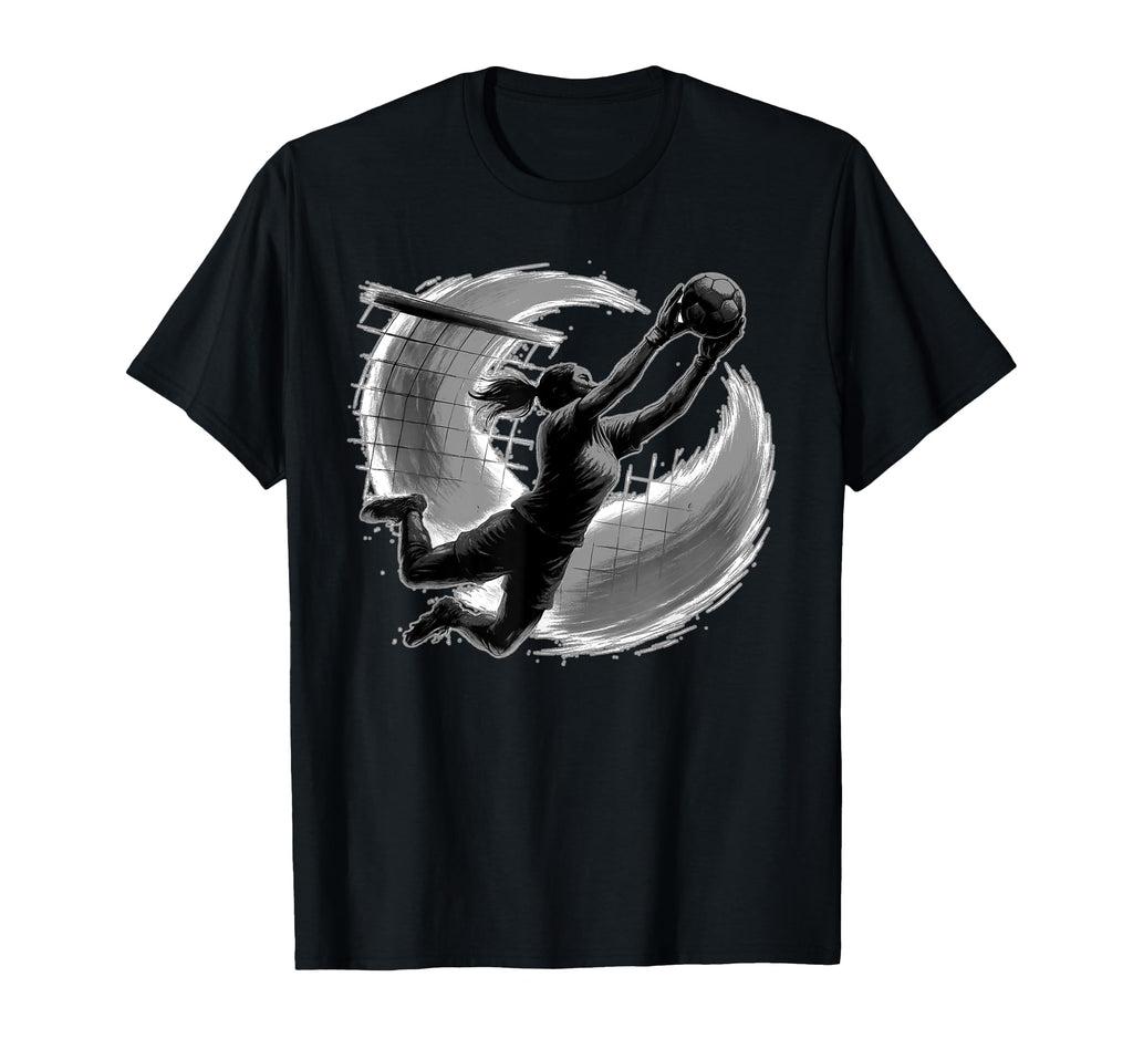 Fearless Female Goalkeeper Soccer Action T-Shirt - Novelty Apparel Unisex - T-Shirt, Sweatshirt, Hoodie