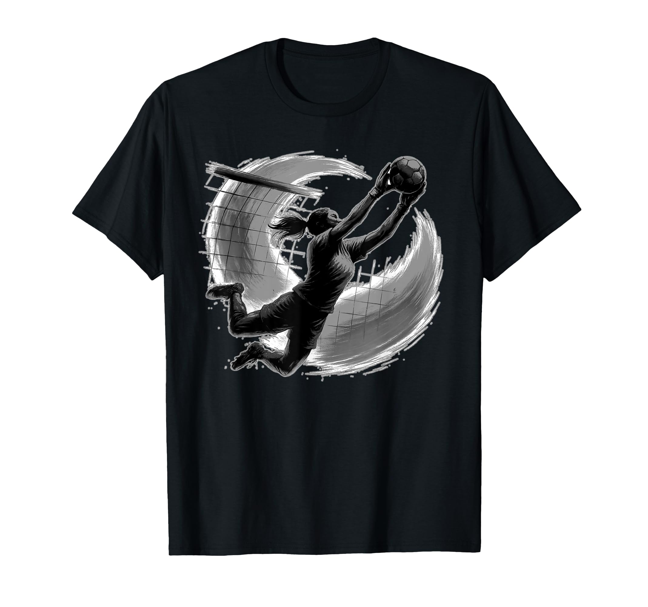 Fearless Female Goalkeeper Soccer Action T-Shirt - Novelty Apparel Unisex - T-Shirt, Sweatshirt, Hoodie