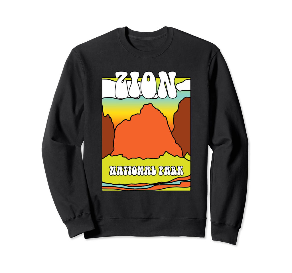 Zion National Park Souvenir Mountain Sweatshirt - Unique Graphic Unisex - T-Shirt, Sweatshirt, Hoodie