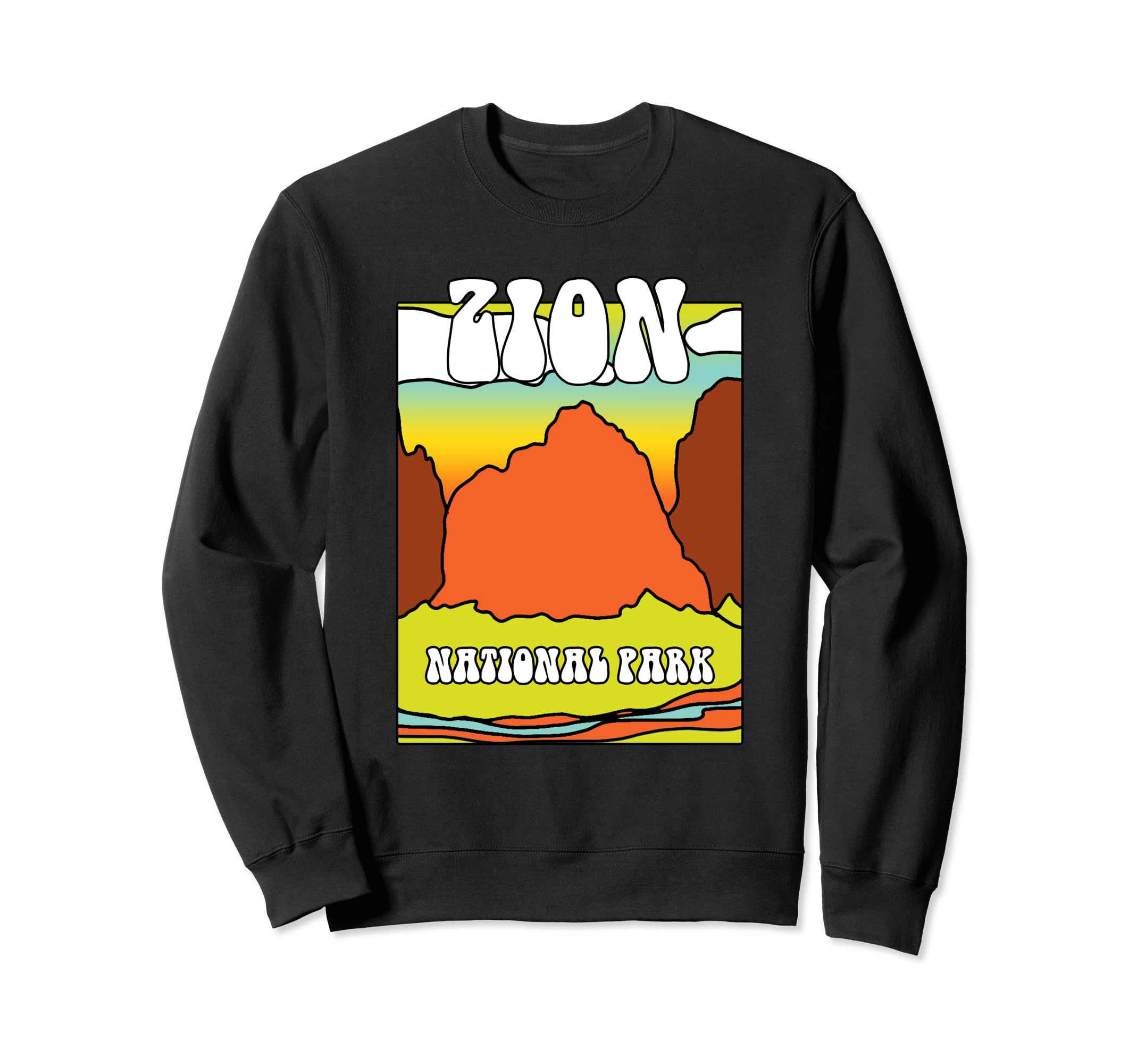 Zion National Park Souvenir Mountain Sweatshirt - Unique Graphic Unisex - T-Shirt, Sweatshirt, Hoodie