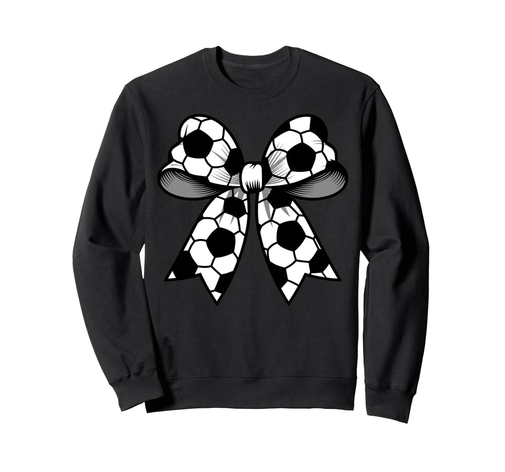 Soccer Coquette Bow Funny Soccer Sweatshirt - Streetwear Style for Adults - T-Shirt, Sweatshirt, Hoodie