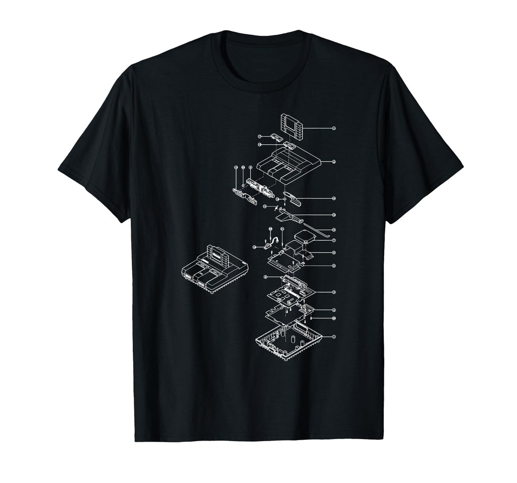 Gaming Diagram Video Game Console Chart T-Shirt - Custom Art Print Unisex - T-Shirt, Sweatshirt, Hoodie