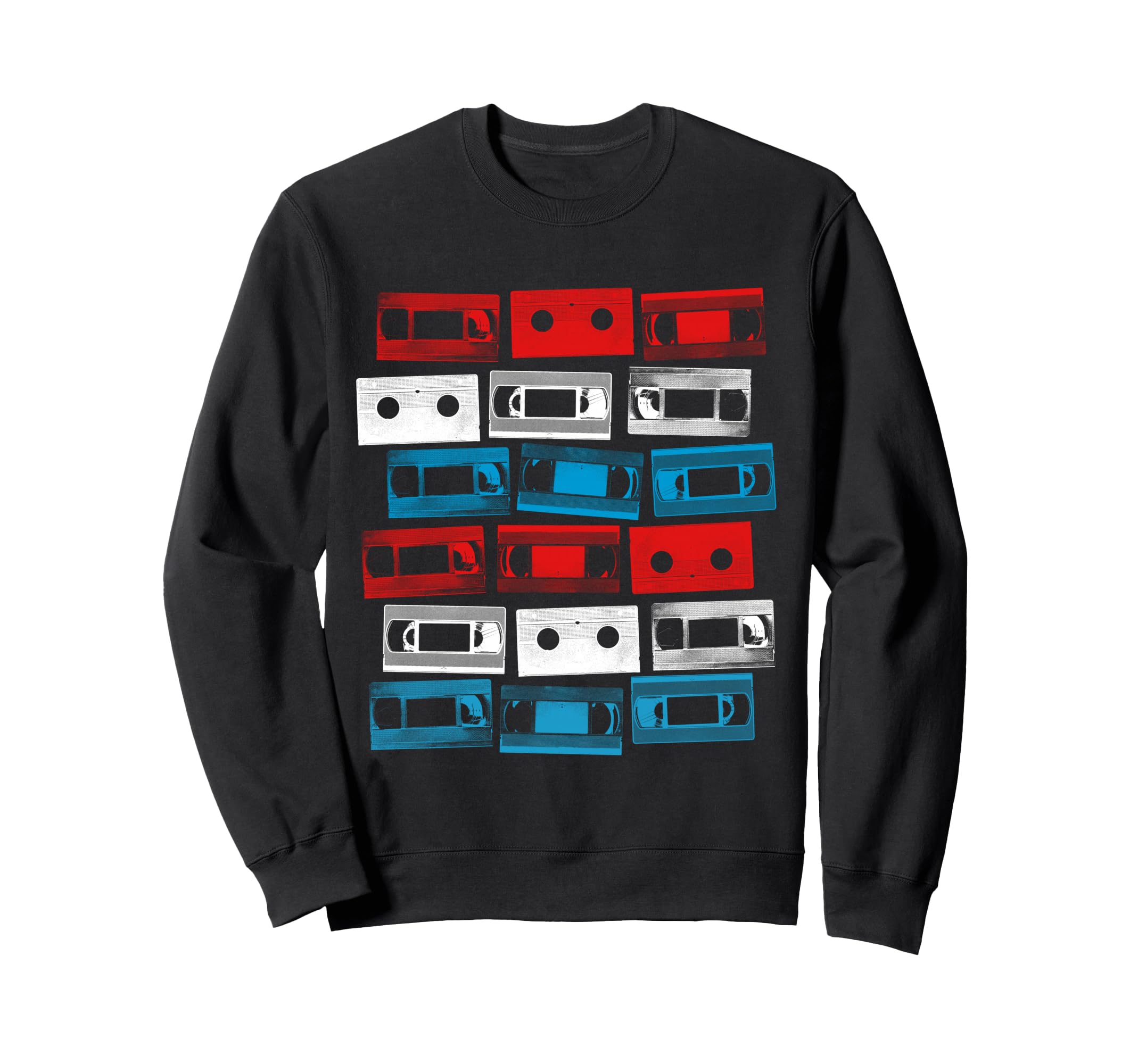 Vhs Tapes 80S 90S Movies Nostalgic Sweatshirt - Novelty Apparel for Adults - T-Shirt, Sweatshirt, Hoodie