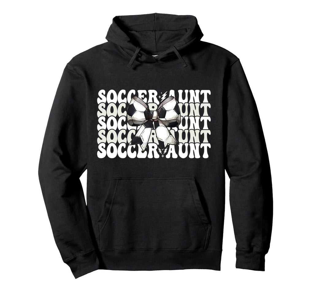 Womens Coquette Bow Ribbon Soccer Player Hoodie - Unique Graphic Men Women - T-Shirt, Sweatshirt, Hoodie