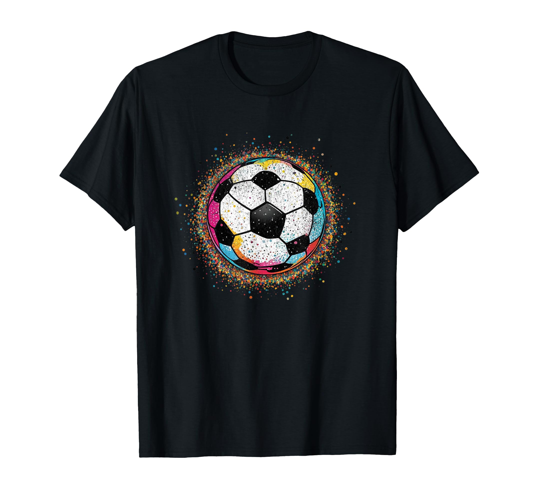 Colorful Soccer Ball Fan Soccer Mom T-Shirt - Graphic Print for Adults - T-Shirt, Sweatshirt, Hoodie