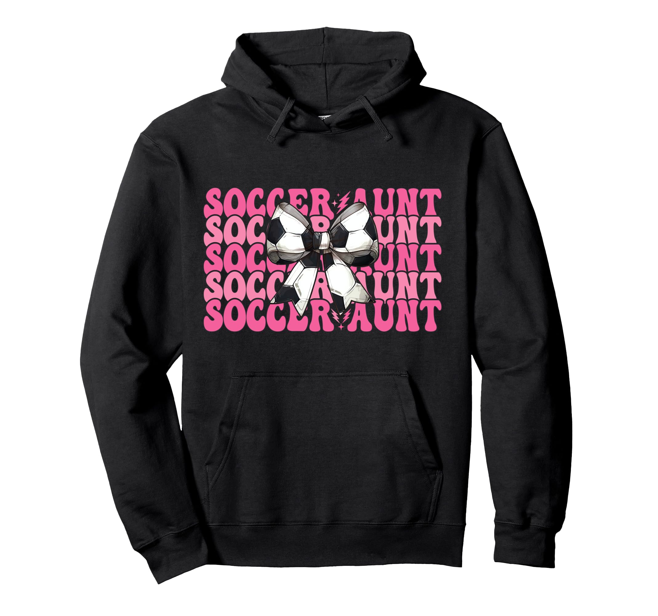 Womens Coquette Bow Ribbon Soccer Hoodie - Fun Novelty Design Men Women - T-Shirt, Sweatshirt, Hoodie