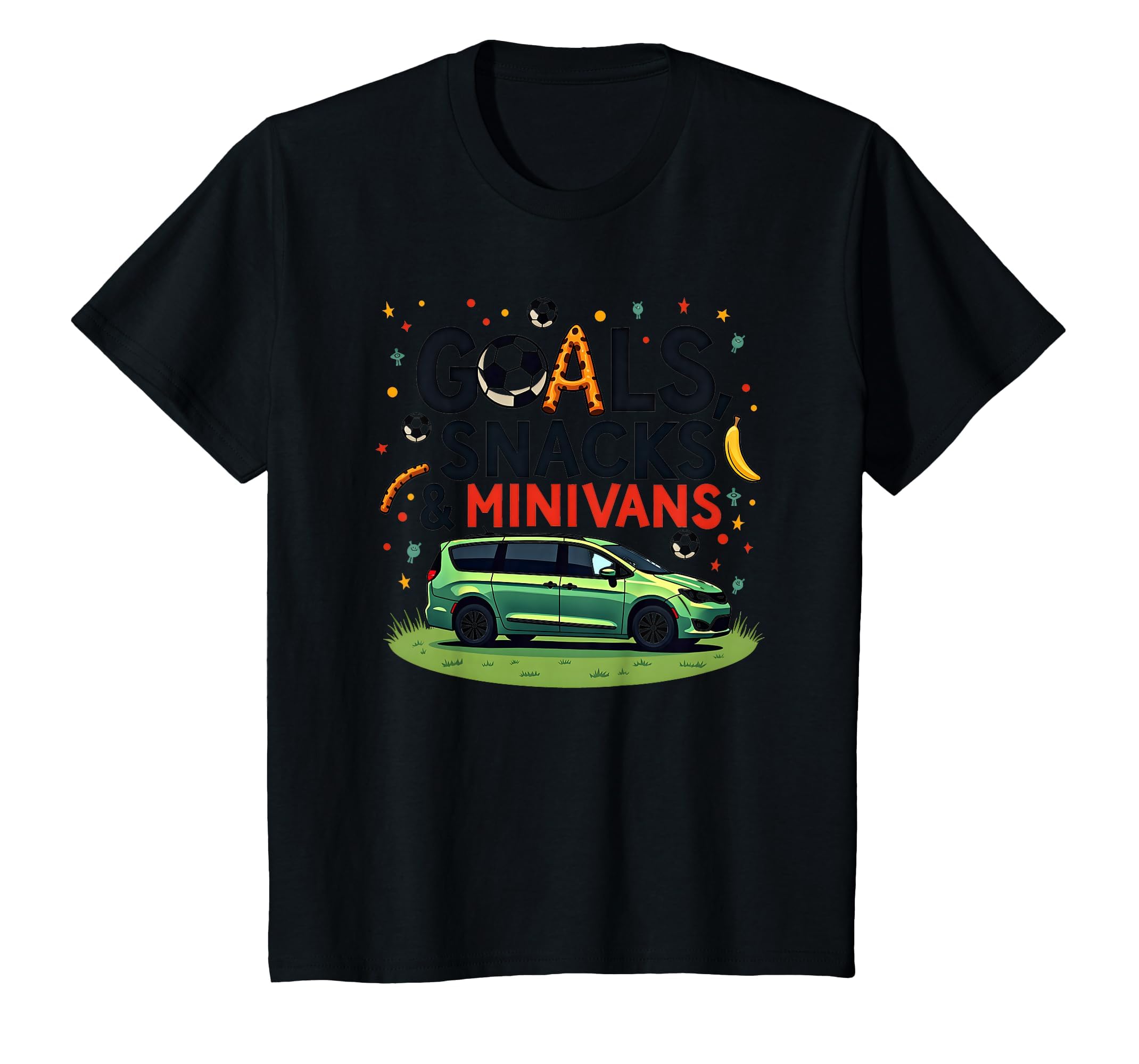 Goals Snacks Minivans Soccer Mom Life T-Shirt - Trendy Graphic Unisex - T-Shirt, Sweatshirt, Hoodie