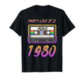 Party Like Its 1980 Disco Cassette T-Shirt - Custom Art Print Men Women - T-Shirt, Sweatshirt, Hoodie