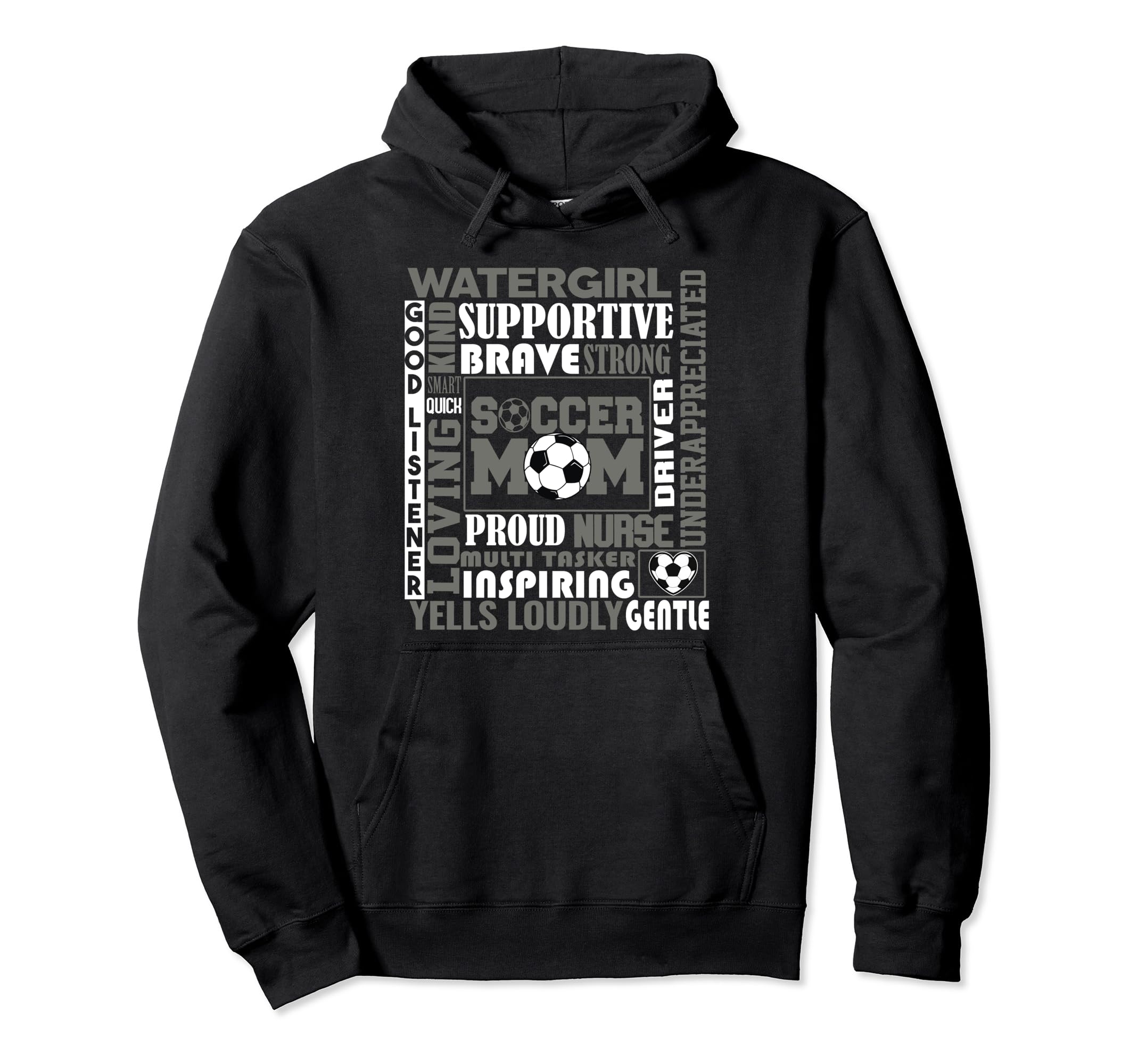 Soccer Mom Traits Best Words Describe Hoodie - Streetwear Style for Adults - T-Shirt, Sweatshirt, Hoodie