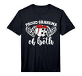 Mens Proud Grandma Both Soccer Baseball T-Shirt - Unique Graphic Unisex - T-Shirt, Sweatshirt, Hoodie