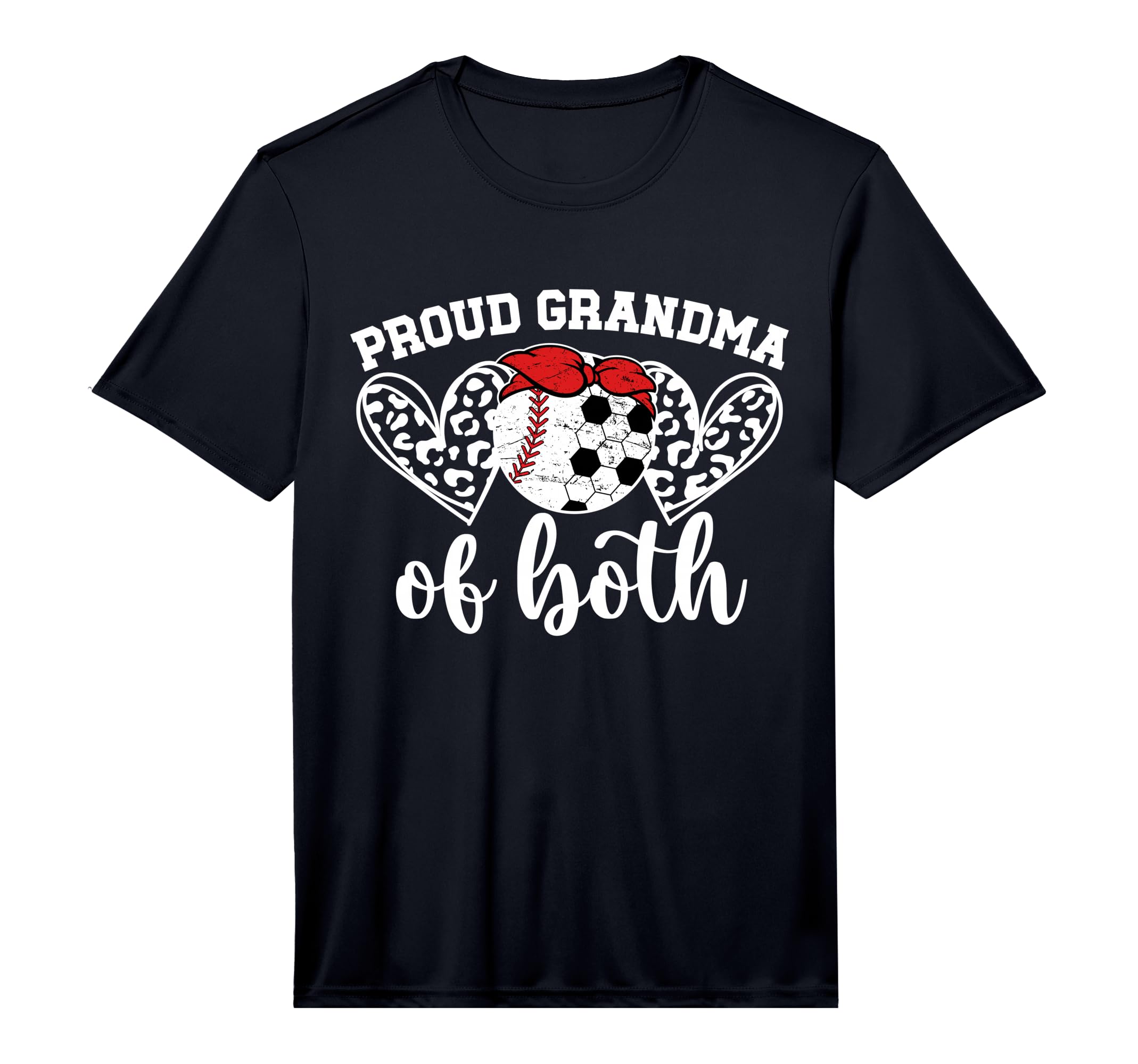 Mens Proud Grandma Both Soccer Baseball T-Shirt - Unique Graphic Unisex - T-Shirt, Sweatshirt, Hoodie