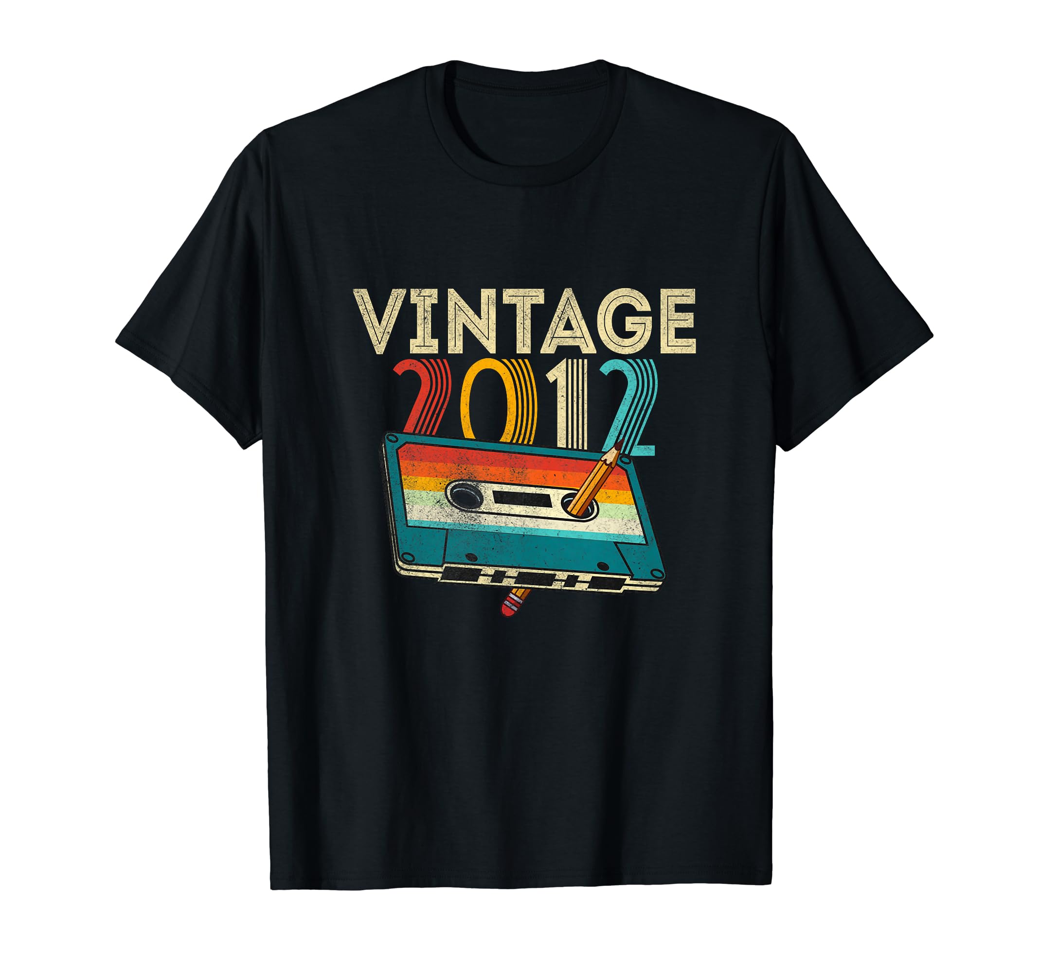13 Year Old Gifts 2012 Cassette Tape T-Shirt - Graphic Print Men Women - T-Shirt, Sweatshirt, Hoodie