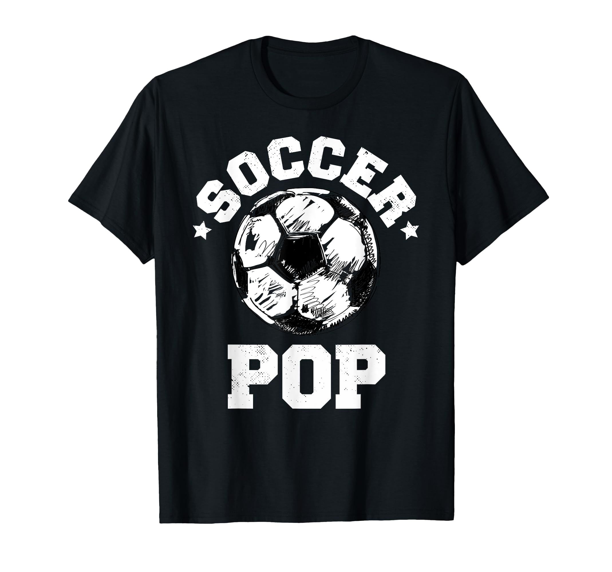 Soccer Pop Soccer Ball Distressed T-Shirt - Trendy Graphic for Adults - T-Shirt, Sweatshirt, Hoodie