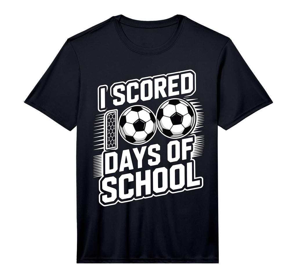 I Scored 100 Days School Soccer T-Shirt - Trendy Graphic Men Women - T-Shirt, Sweatshirt, Hoodie